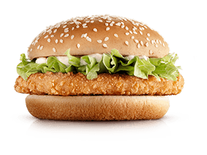 Sanduíche McChicken com frango crocante, alface e maionese